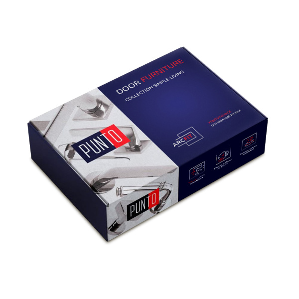 Ручка Punto (Пунто) раздельная K.ARC.Q52.EXTRA SSC-16 сатин.хром