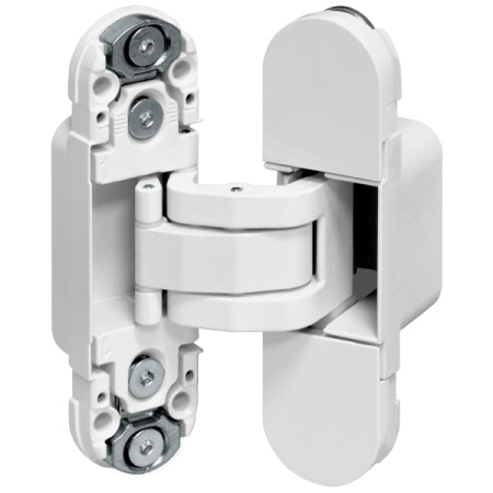 Скрытая петля AGB (АГБ) ECLIPSE 2.0 (4 накладки в комплекте), цвет белый